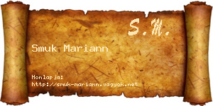 Smuk Mariann névjegykártya